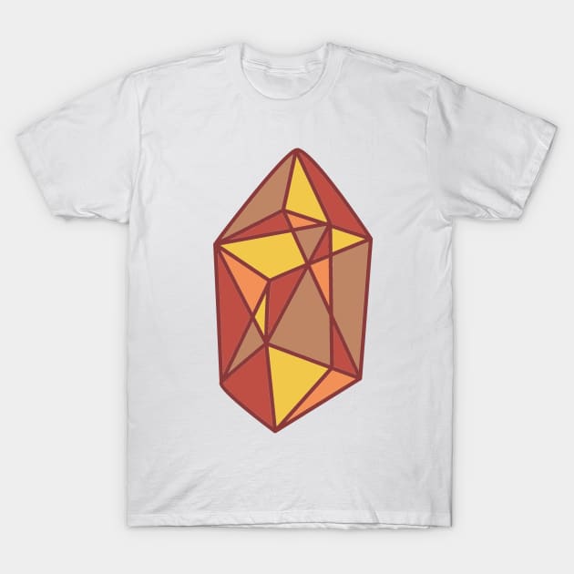 Faceted Gemstone- Warm T-Shirt by Designs by Katie Leigh